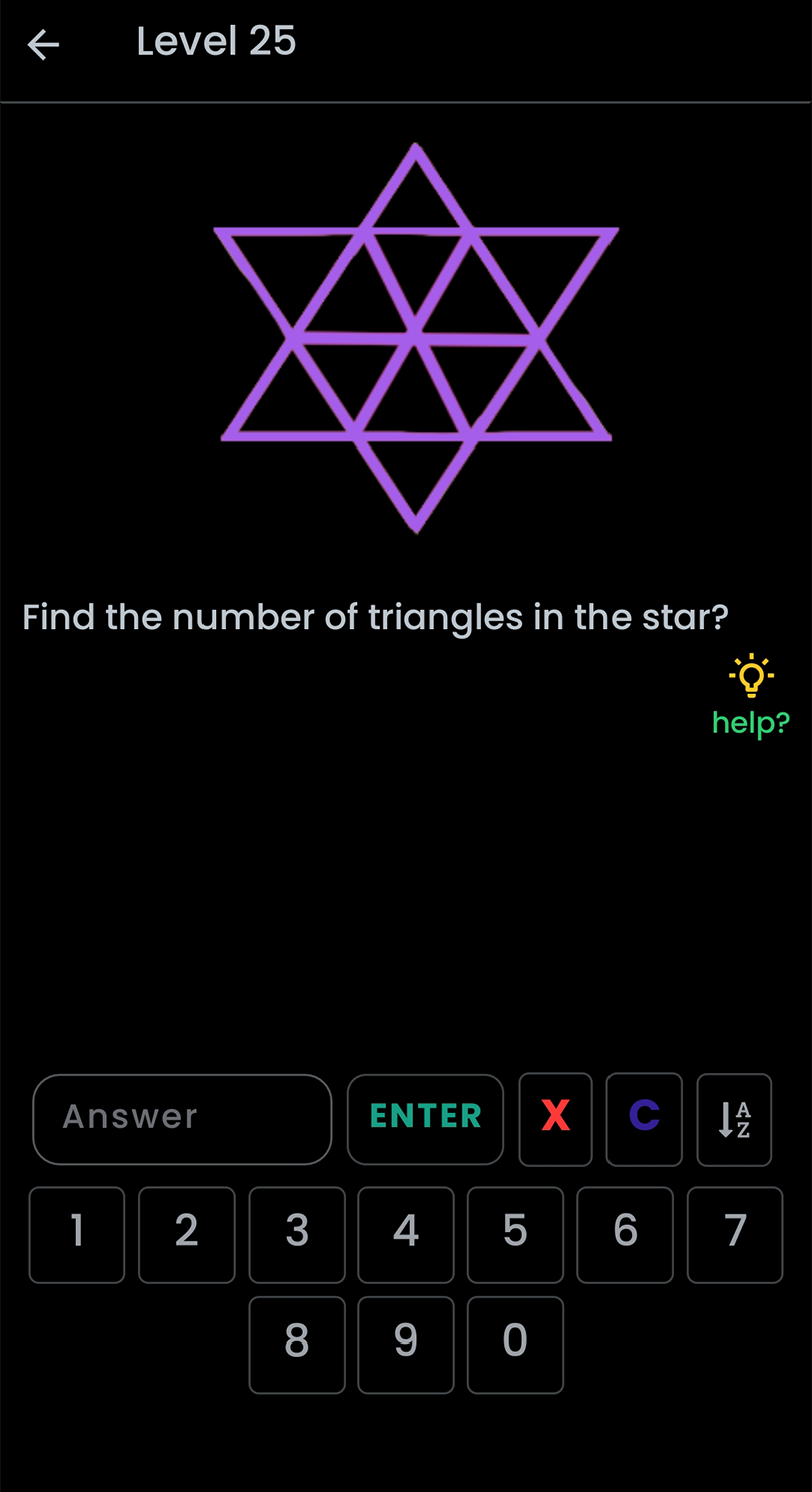 count triangles in star